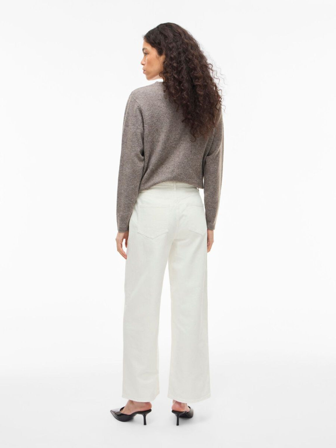 Fatima – Dames spijkerbroek high waist – wide fit – katoenmix – Alle seizoenen