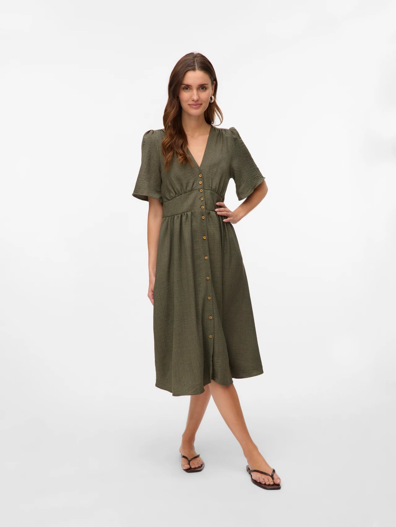 Helena - Dames halterhals mini jurk - Polyester - Lente / Zomer