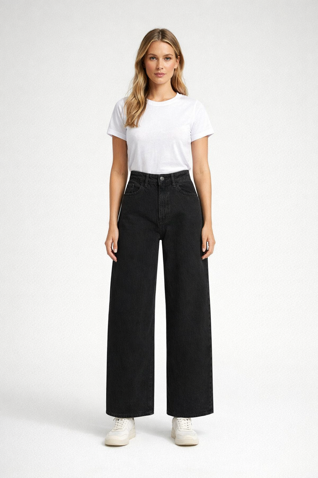 Jady - Dames high-waist wide-fit jeans – katoenmix - Alle seizoenen