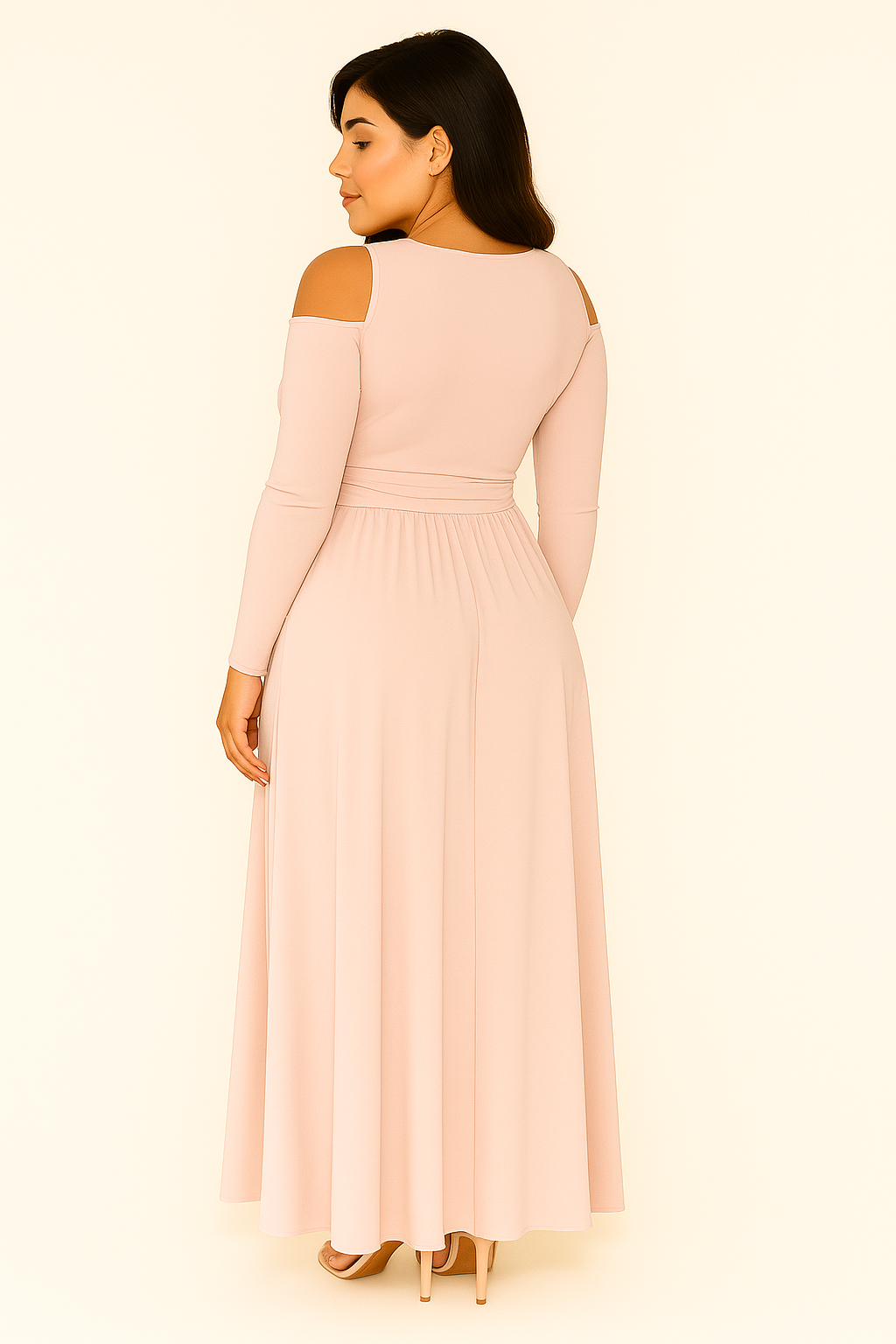 Clarissa – Comfortabele dames zomerjurk van Polyester-Stretch - Lente / Zomer