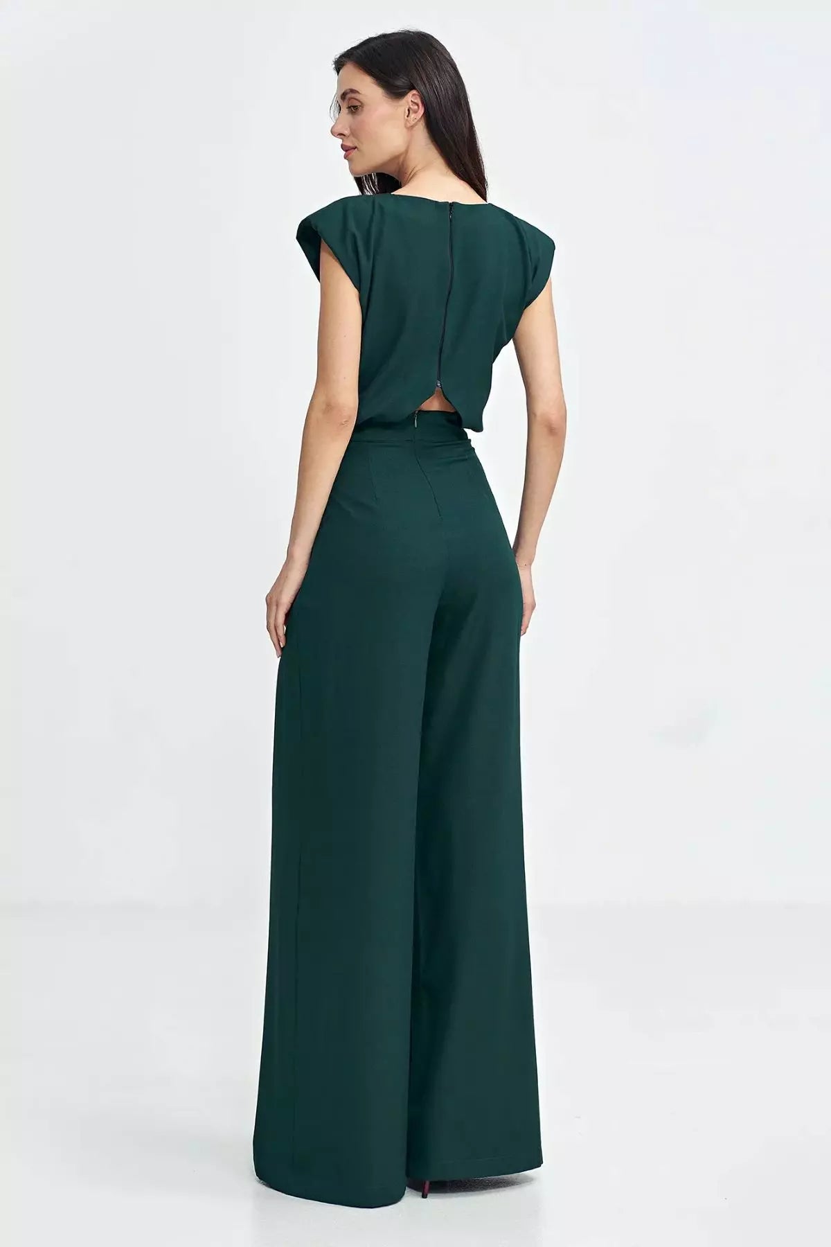 Jinthe - Stijlvolle damesjumpsuit met wijde pijpen - Polyester - Lente / Zomer