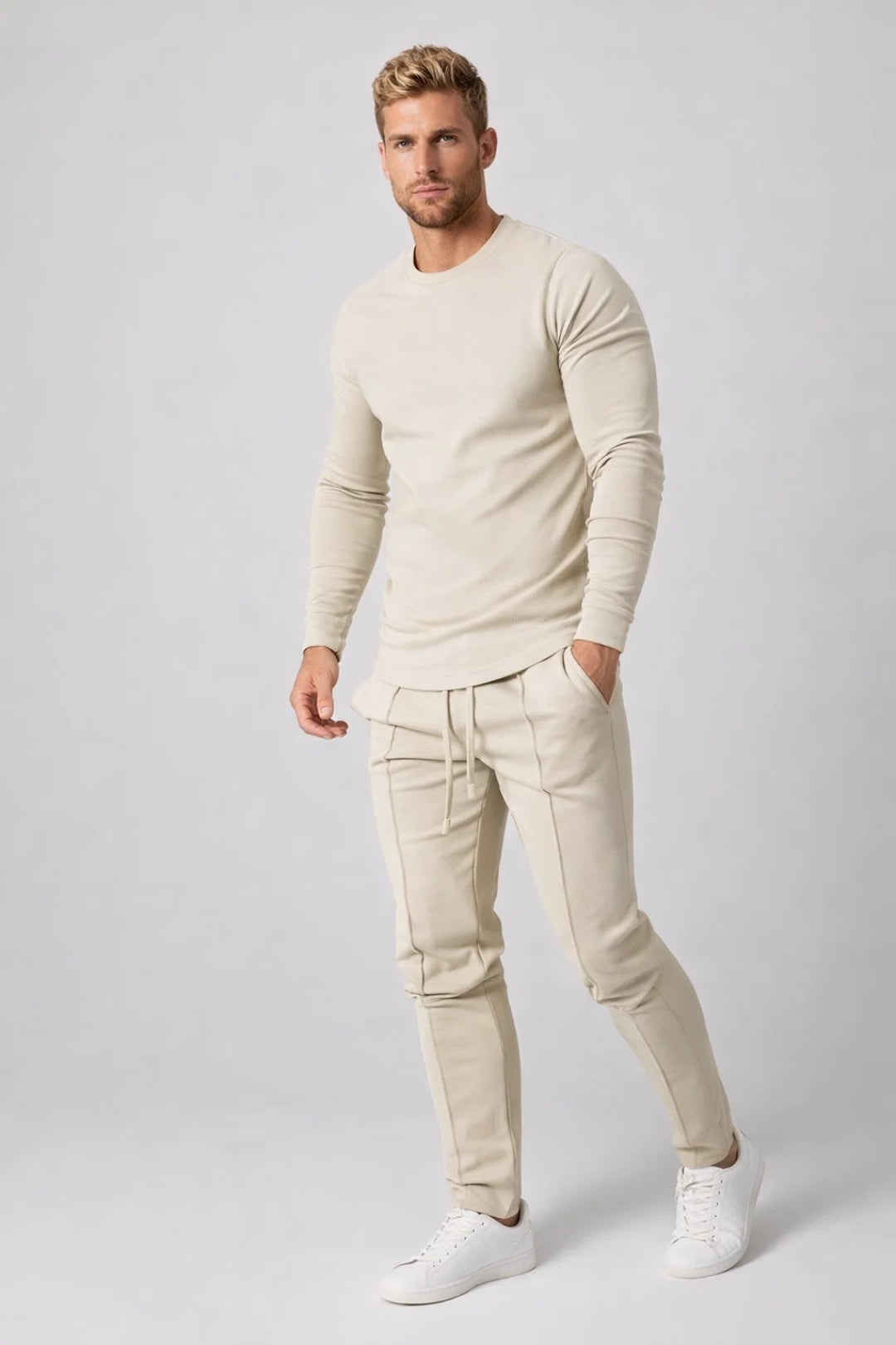 Travis – Heren set – Casual & comfortabel – Slim fit – Katoenmix – Alle seizoenen