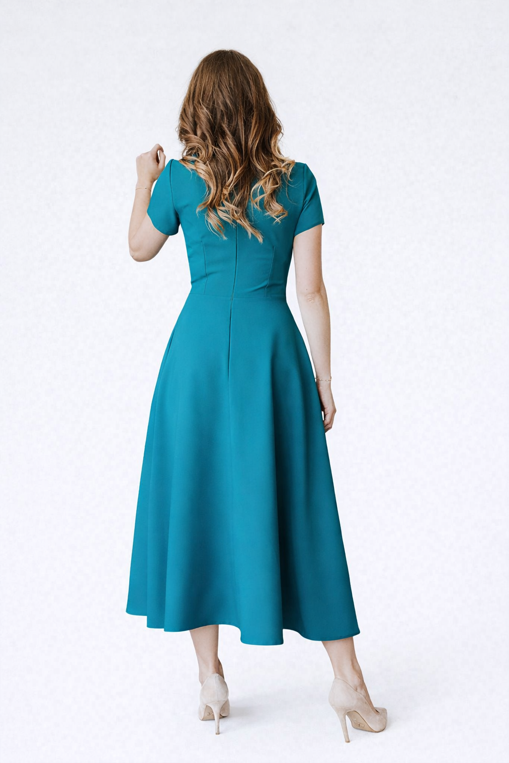 Giada – Elegante dames maxi jurk met A-lijn – Polyester - Lente / Zomer