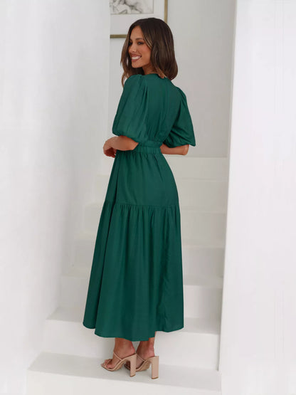 Elanor - Midi-jurk voor dames - Polyester - Lente / Zomer
