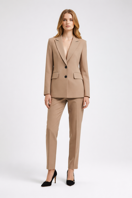 Candela - Dames Blazer & Broek Set – Polymix – Alle Seizoenen