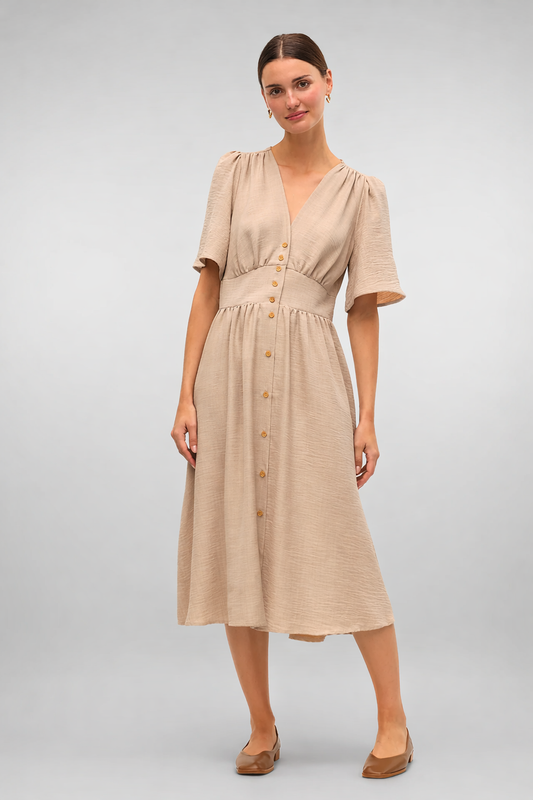 Shiana - Dames zomerse halterjurk – Licht en luchtig model – Polyester – Lente / Zomer