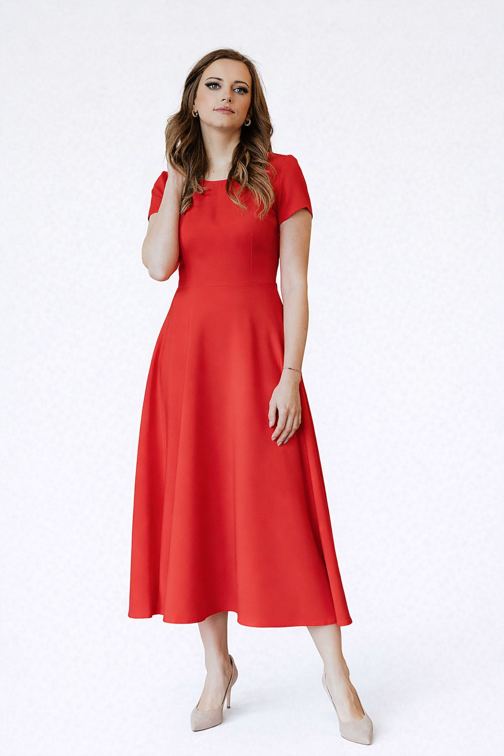 Giada – Elegante dames maxi jurk met A-lijn – Polyester - Lente / Zomer