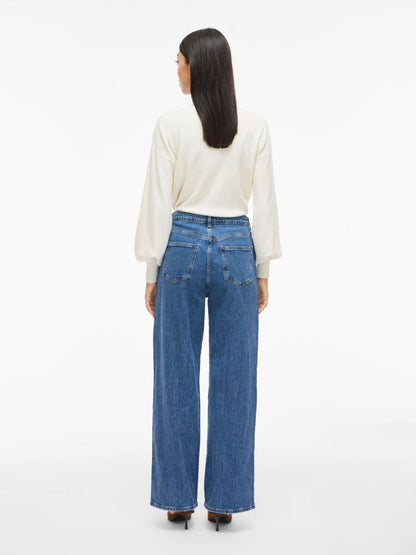 Jade – Wide-fit damesjeans met hoge taille – katoenmix – Alle seizoenen
