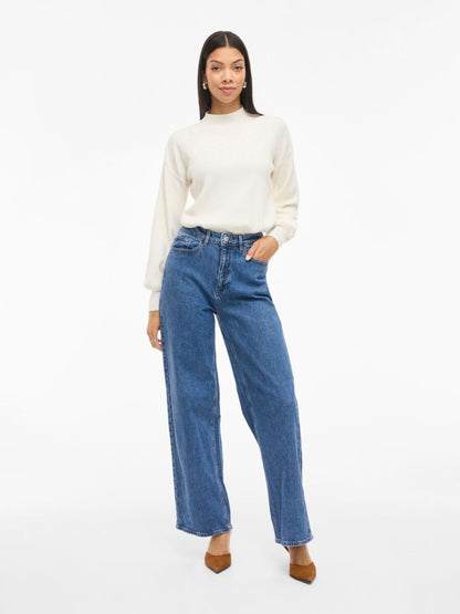 Jade – Wide-fit damesjeans met hoge taille – katoenmix – Alle seizoenen