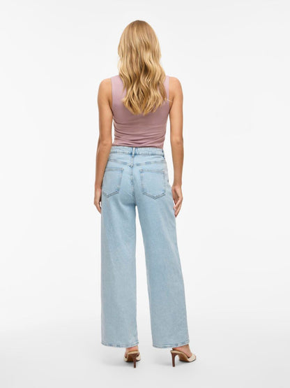 Jady - Dames high-waist wide-fit jeans – katoenmix -  Alle seizoenen