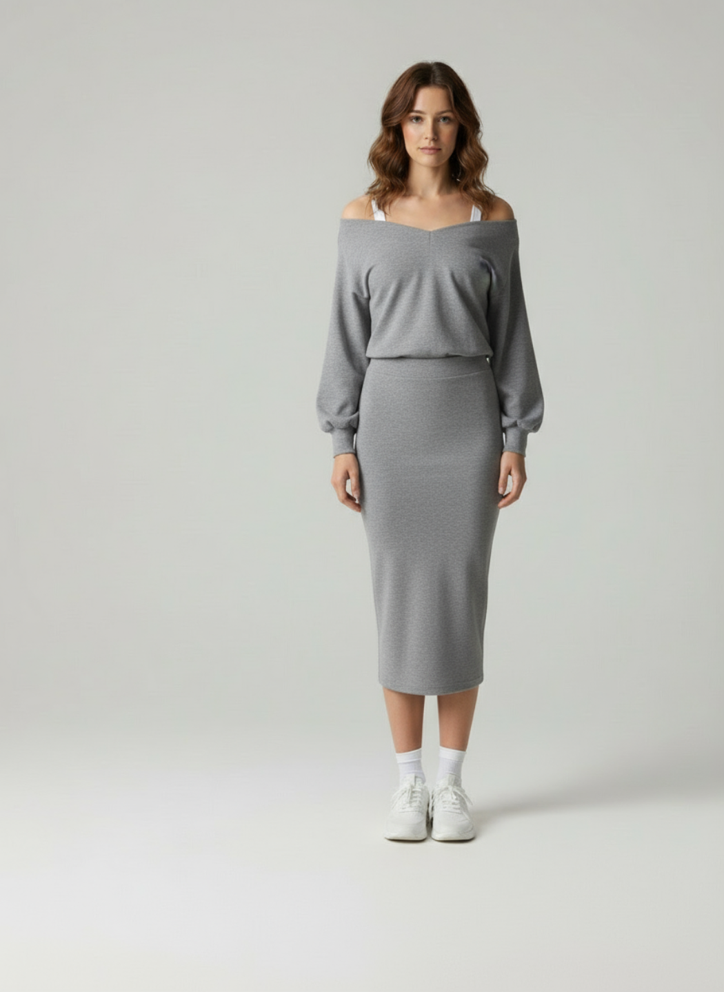 Aurelia – Trui-jurk set voor dames – Wollenmix – Herfst / Winter