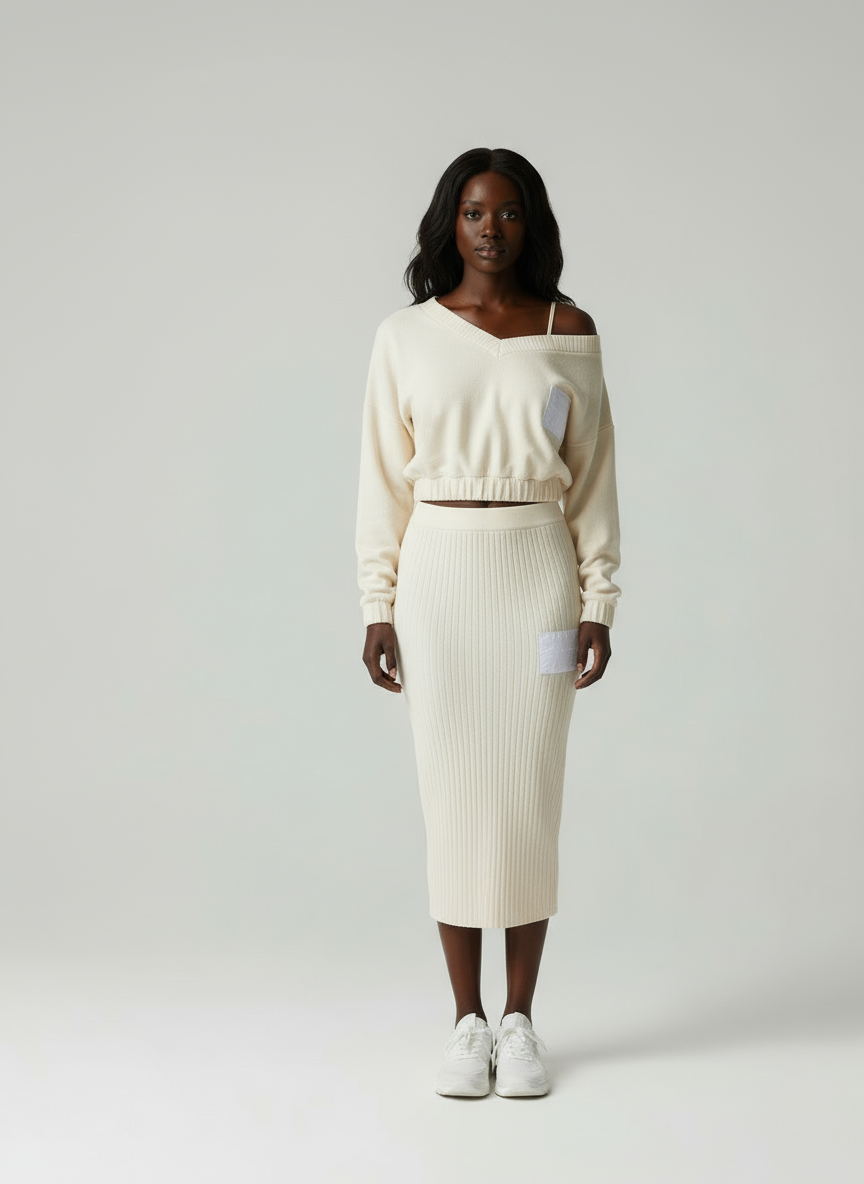 Aurelia – Trui-jurk set voor dames – Wollenmix – Herfst / Winter