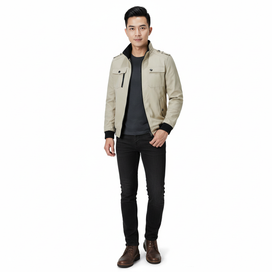 Stefan – Heren bomberjack – Katoenmix – Lente / Zomer