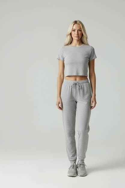 Tina – Dames Loungewear set – Lichtgewicht Gebreide Vezelmix – Alle Seizoenen