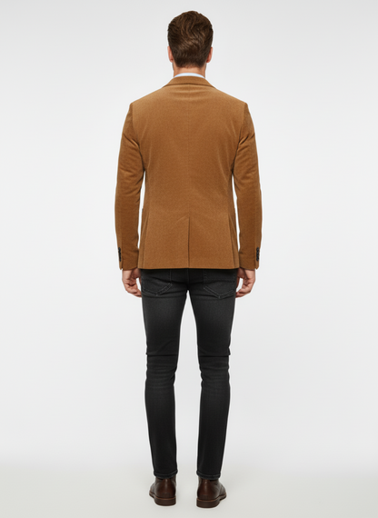 Bastian – Corduroy blazer voor heren – Slim fit – Poly – Lente / Herfst