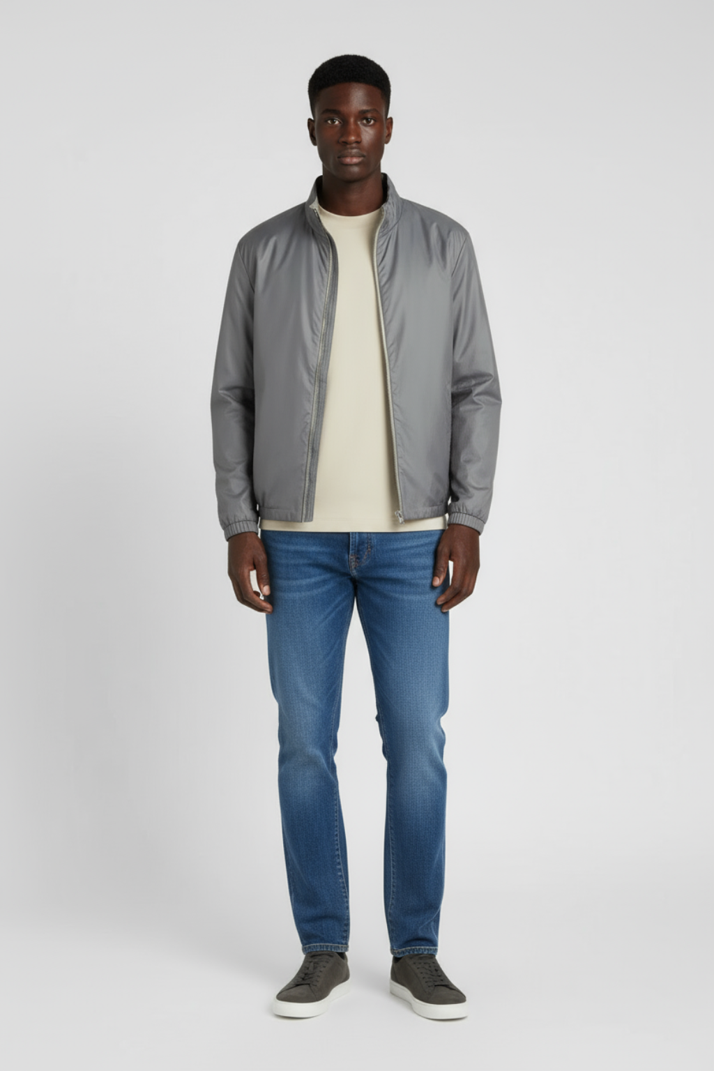 Christian - Dubbelzijdige heren jas - Polyester - Herfst / Lente
