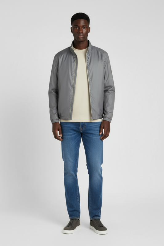 Christian - Dubbelzijdige heren jas - Polyester - Herfst / Lente