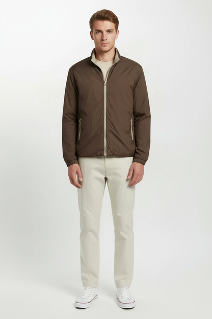 Christian - Dubbelzijdige heren jas - Polyester - Herfst / Lente