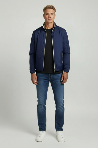 Christian - Dubbelzijdige heren jas - Polyester - Herfst / Lente