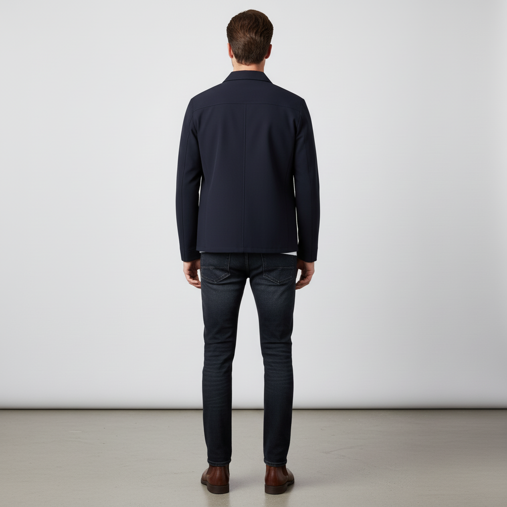 Boris - Casual heren tussenjas - Polymix - Lente / Herfst