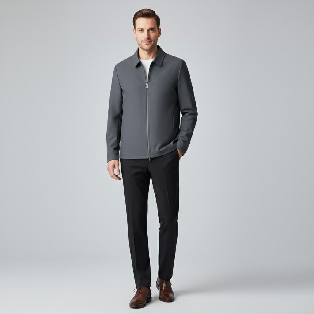Boris - Casual heren tussenjas - Polymix - Lente / Herfst