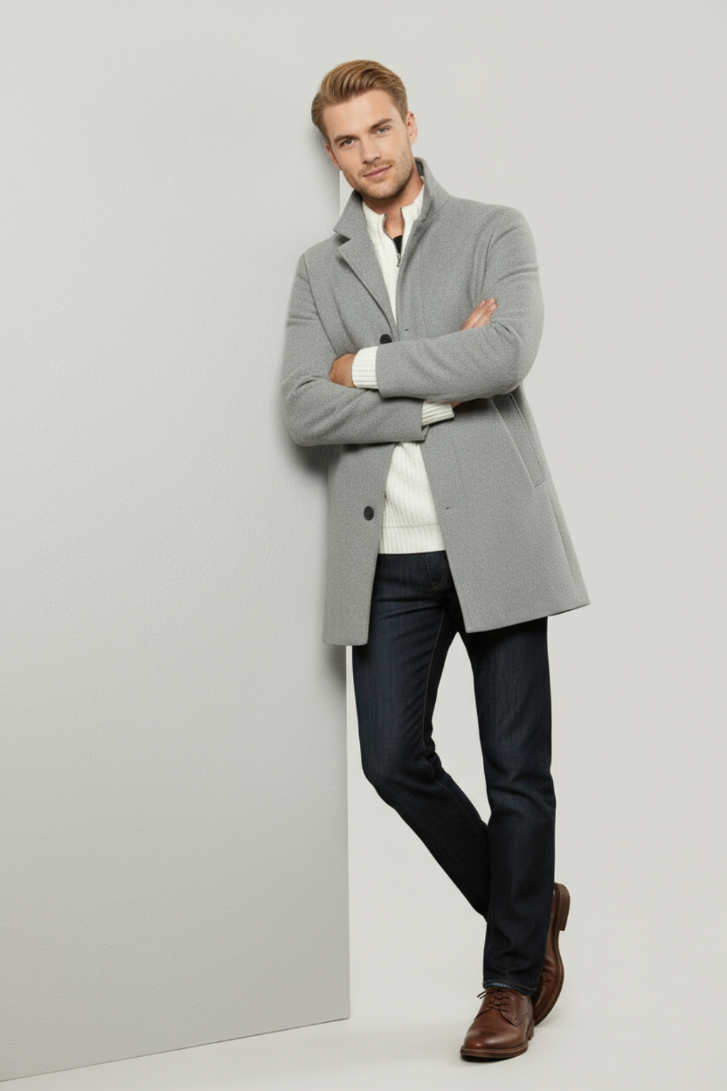 Arjan – Herenjas van wol en kasjmier – Luxe polymix – Herfst / Winter