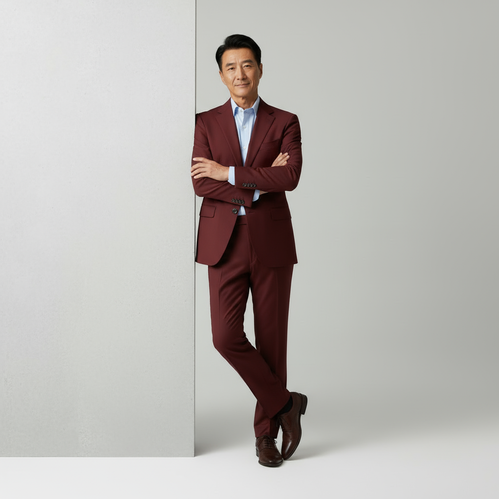 Alfonso – Slim fit pak voor heren – Polymix – Getailleerd – Alle seizoenen