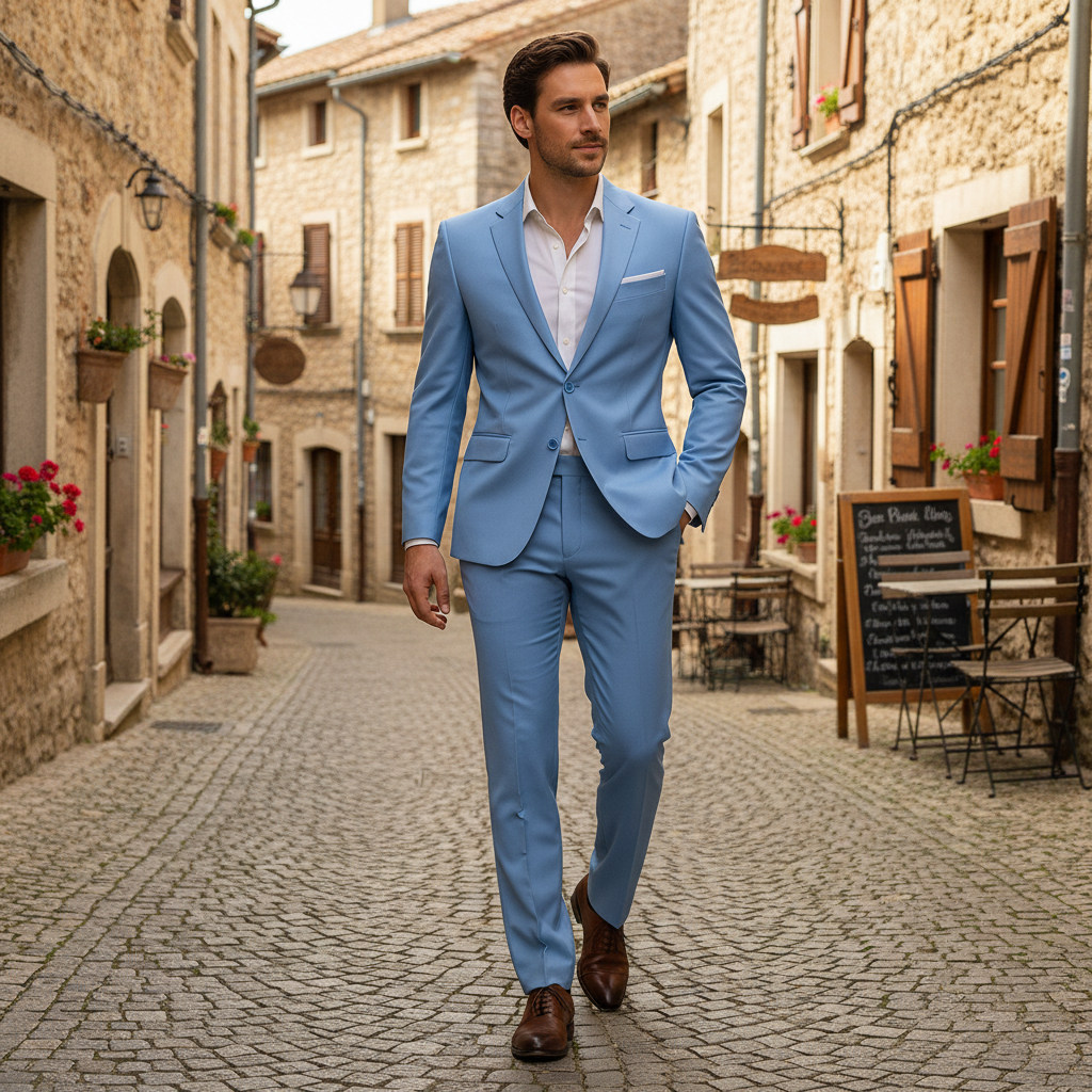 Alfonso – Slim fit herenpak – Polymix – Getailleerd – Herfst / Lente / Winter