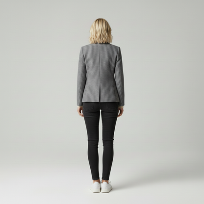 Natalia – Getailleerde damesblazer – Polymix – Elegant – Lente / Herfst
