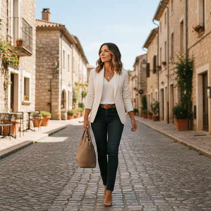 Olivia – Getailleerde damesblazer – Polymix – Elegant – Herfst / Winter