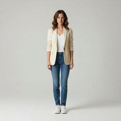 Olivia – Getailleerde damesblazer – Polymix – Elegant – Herfst / Winter