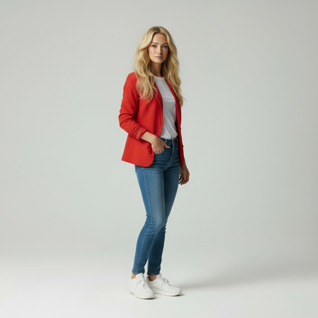 Olivia – Getailleerde damesblazer – Polymix – Elegant – Herfst / Winter