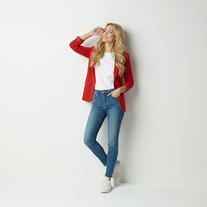 Olivia – Getailleerde damesblazer – Polymix – Elegant – Herfst / Winter