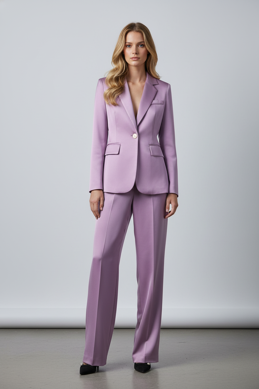 Malagros - Dames Tweedelige Blazer Set – Polymix – Alle Seizoenen