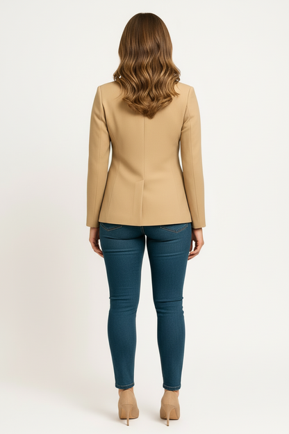 Astrid – Klassieke blazer voor dames – Comfort en elegantie – Polymix – Lente / Zomer