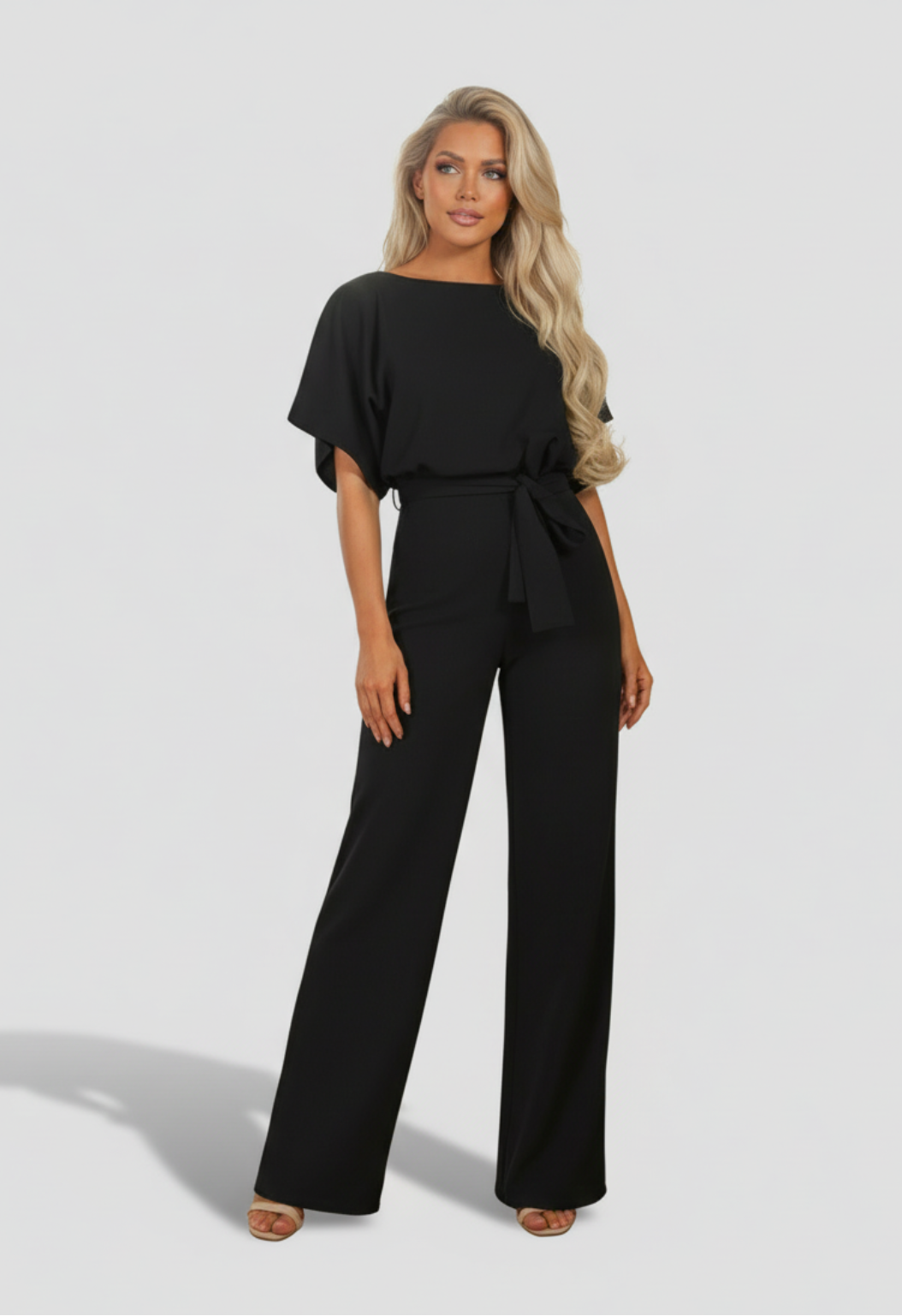 Almita – Elegante jumpsuit voor dames met comfortabele pasvorm – Polyester – Lente / Herfst