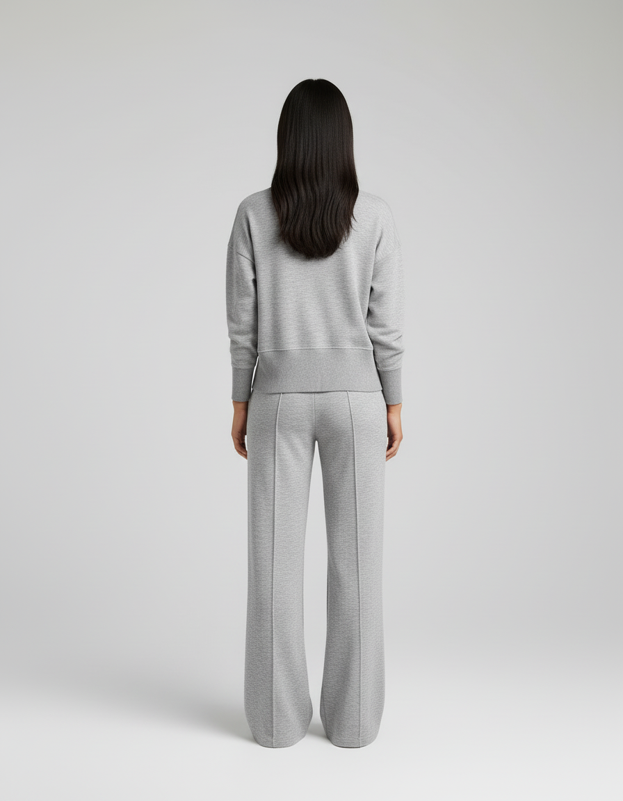 Jaylinn -Comfortabele Luxe  Dames Loungeset met V-hals – Alle seizoenen