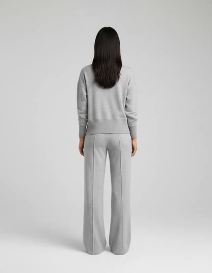 Jaylinn -Comfortabele Luxe  Dames Loungeset met V-hals – Alle seizoenen