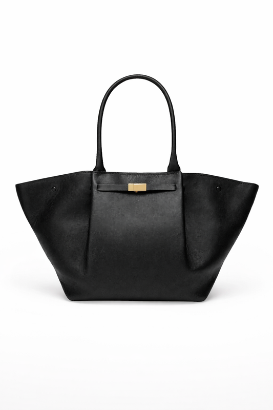 Anna - Dames oversized schoudertas met goudkleurige sluiting