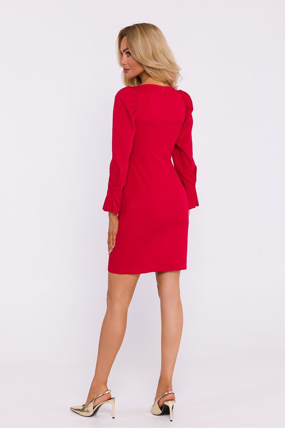Romi – Dames cocktailjurk met lange mouwen – Polyester – Lente / Zomer