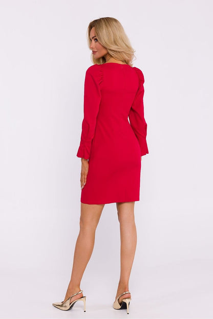 Romi – Dames cocktailjurk met lange mouwen – Polyester – Lente / Zomer