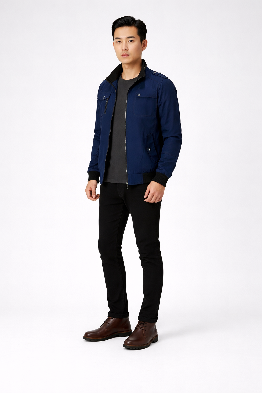 Stefan – Heren bomberjack – Katoenmix – Lente / Zomer