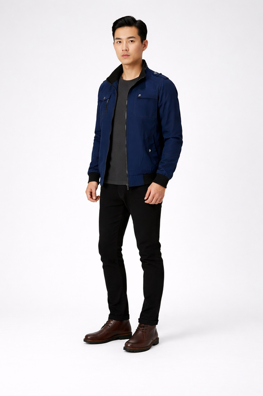 Stefan – Heren bomberjack – Katoenmix – Lente / Zomer