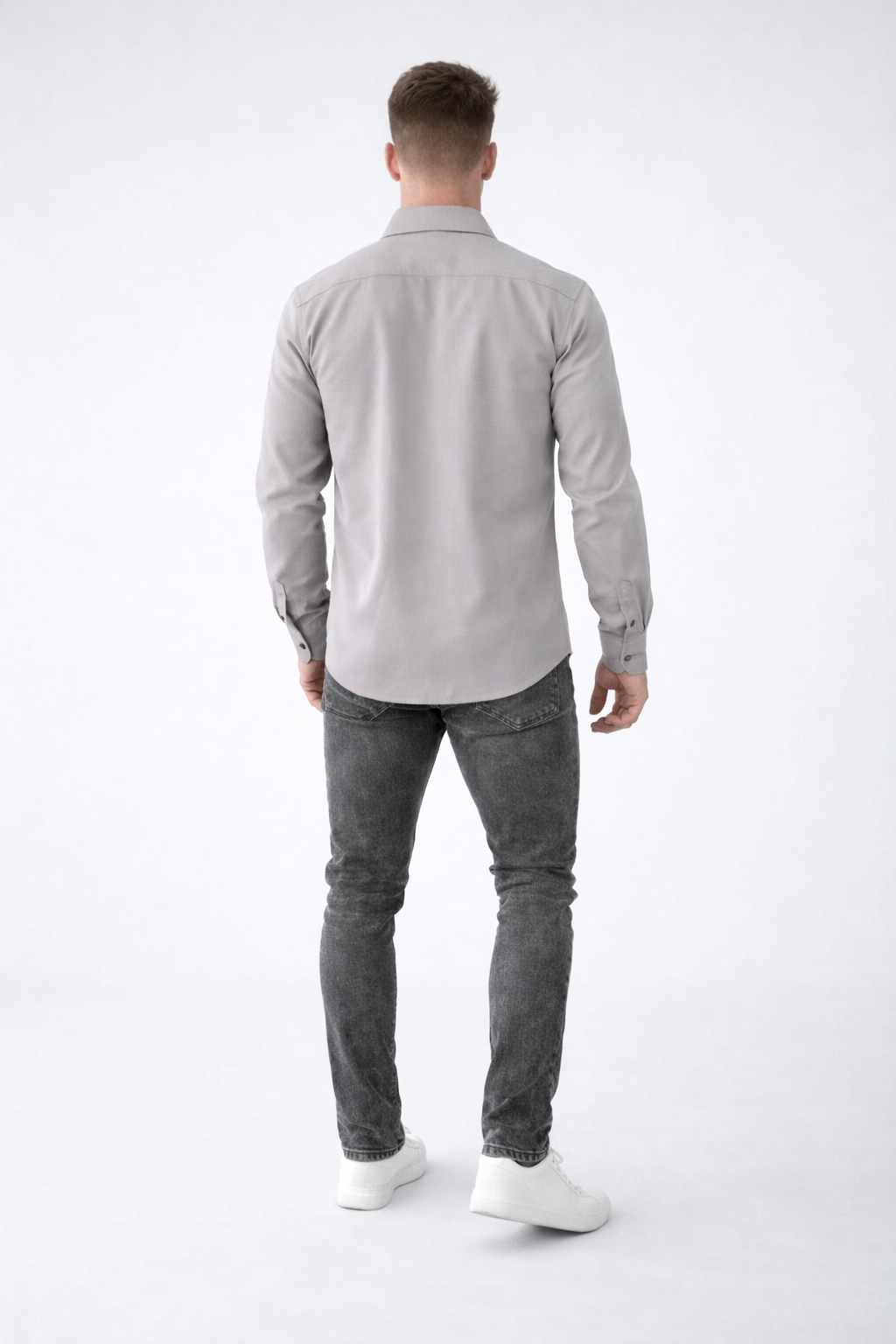 Lucas - Heren casual overshirt -  Katoenmix - Lente / Zomer