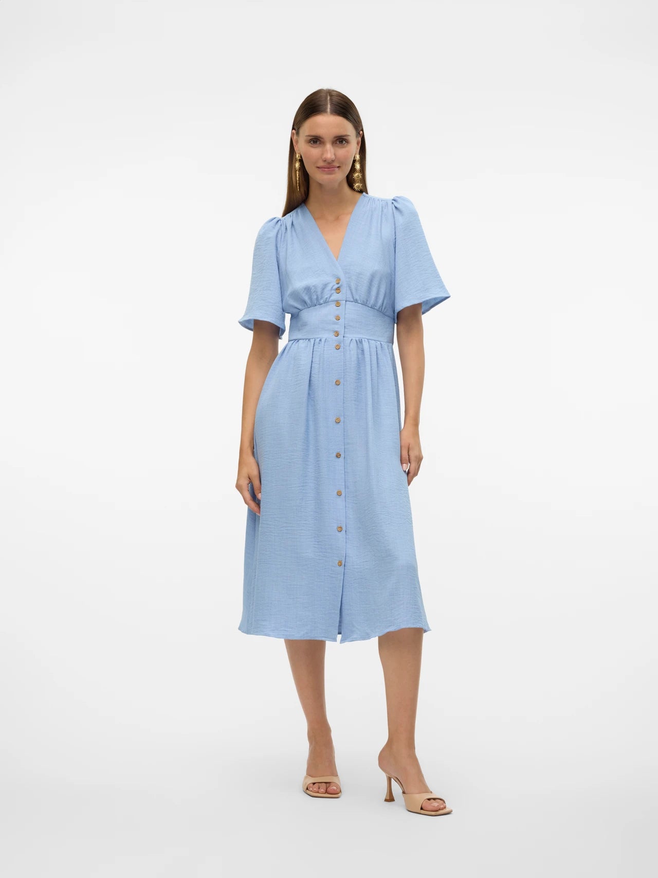 Anouk - Dames elegante mini jurk met halterhals - Polyester - Lente / Zomer