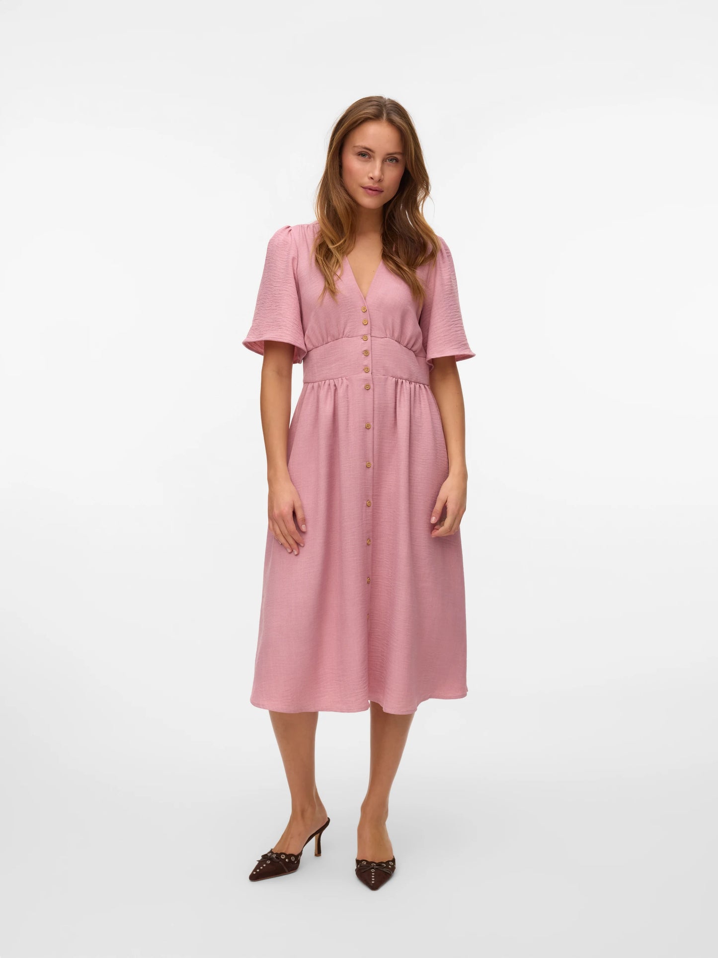 Louiza - Dames stijlvolle halterhals jurk - Mini model - Polyester - Lente / Zomer