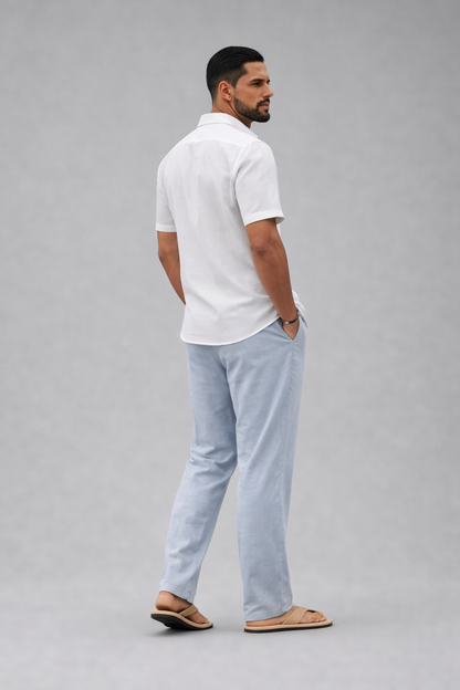 Arturo - Heren broek - Luchtige zomerbroek in linnenstijl - Katoenmix - Lente / Zomer