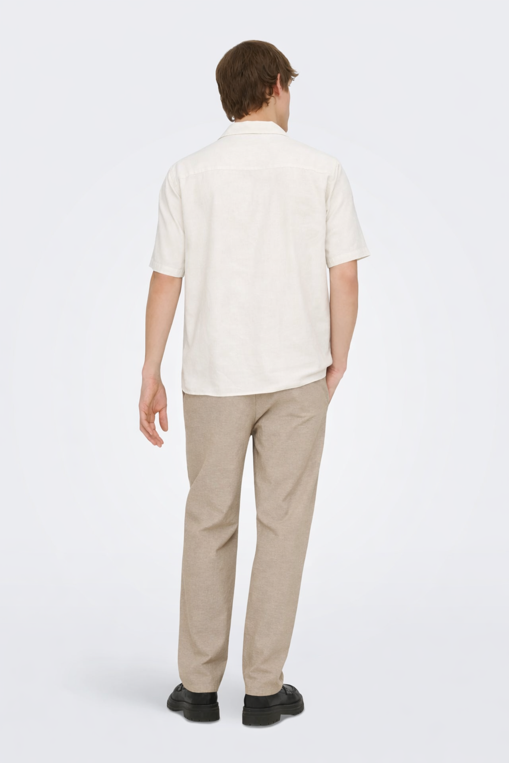 Dex – Heren Linnen Zomerbroek met Trekkoord – Katoen/Linnen – Lente / Zomer