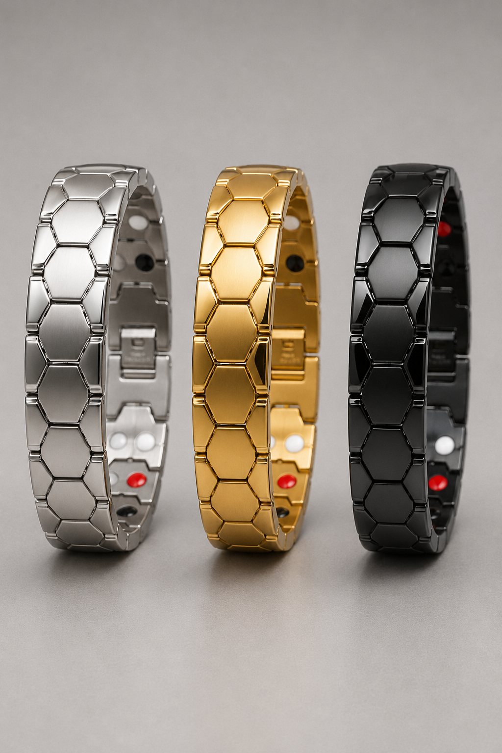 Manuel – Heren armband – Roestvrij staal – Hexagon schakelarmband – Alle seizoenen