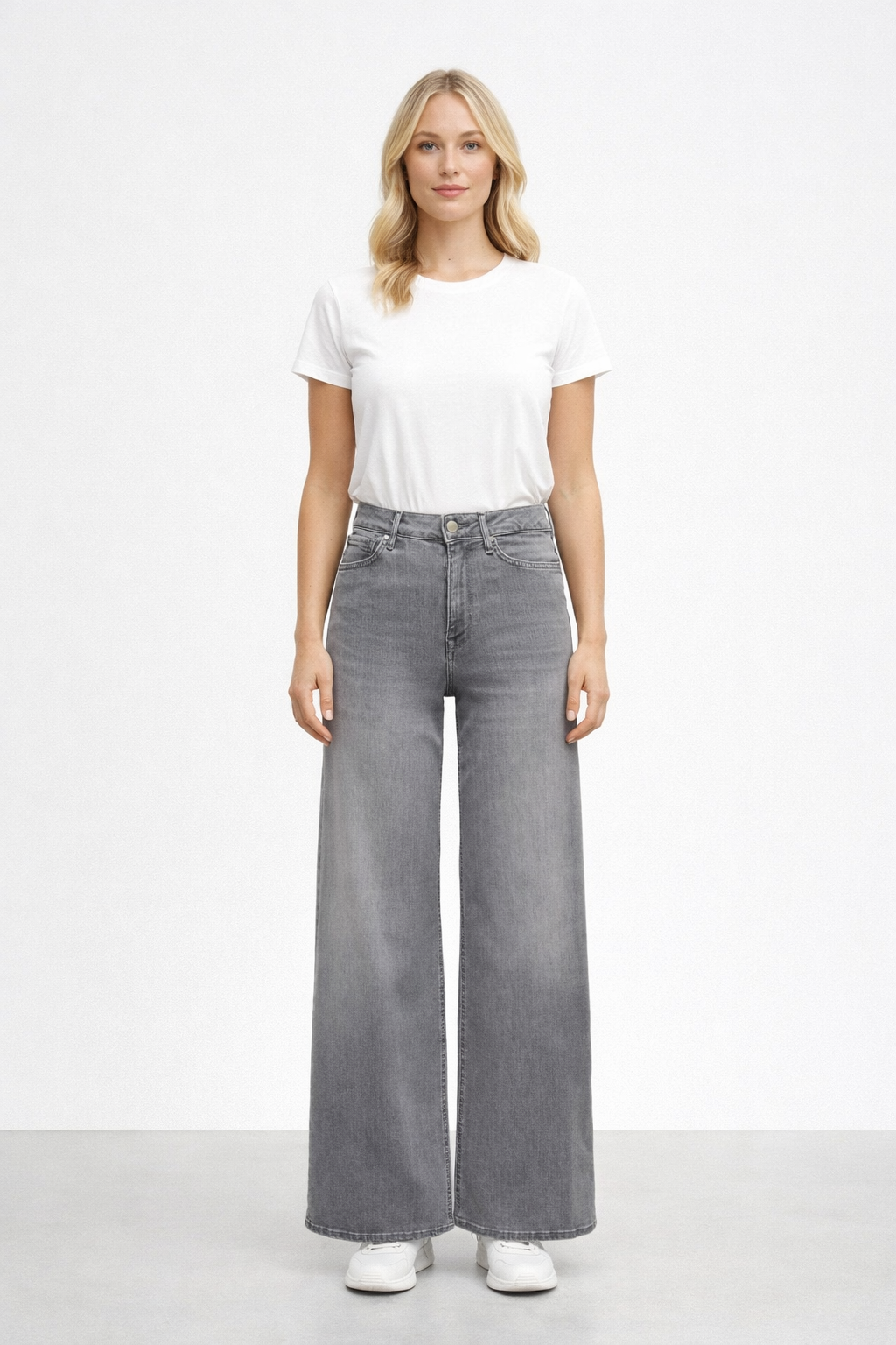 Anja - Dames wide fit jeans – Katoenmix – Lente / Herfst / Zomer